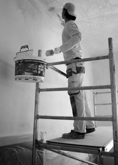 Peinture intérieure réalisée dans un logement en Suisse romande