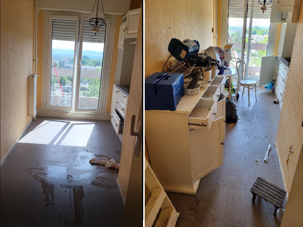 Débarras d'appartement avant et après en Suisse romande